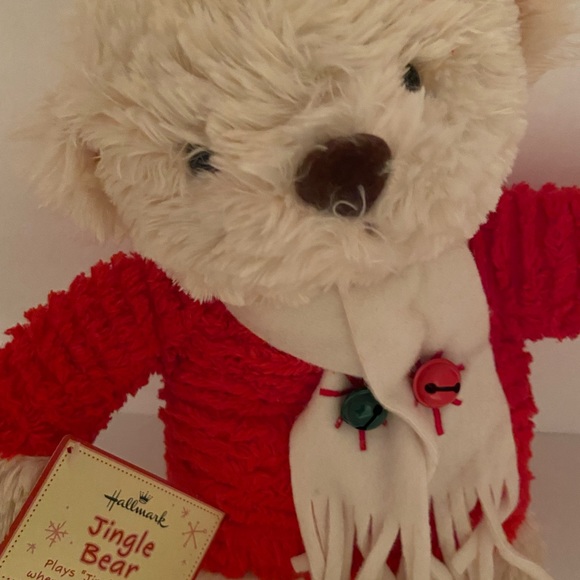 Hallmark Jingle Bear Plush in Red Sweater - Picture 2 of 3